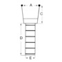 Plataforma-pasarela-escalera de baño